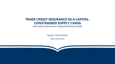 Trade credit insurance in a capital-constrained
