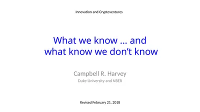 What we know … and what know we don’t know