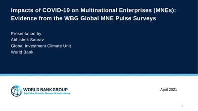 Impacts of COVID-19 on Multinational Enterprises