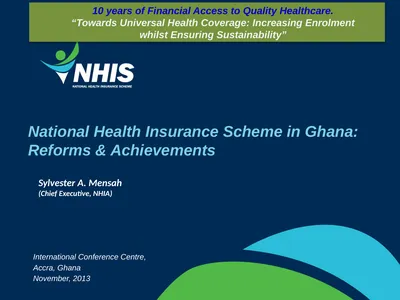National Health Insurance Scheme in Ghana: Reforms