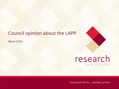 Council opinion about the LAPP March 2016 Summary