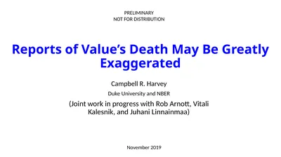 Reports of Value’s Death May Be Greatly