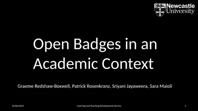 Open Badges in an Academic Context 02/04/2019