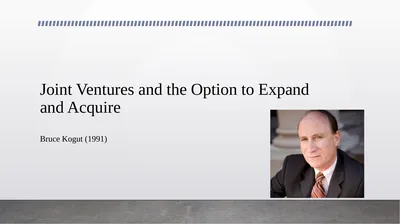 Joint Ventures and the Option to Expand and