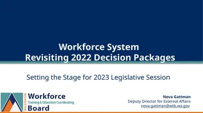 Workforce System Revisiting 2022 Decision Packages
