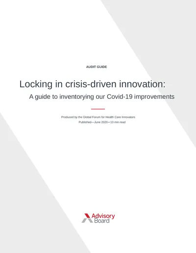 Locking in crisis-driven innovation: A guide to
