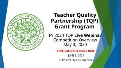 Teacher Quality Partnership (TQP) Grant Program ​