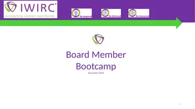 Board Member Bootcamp December 2023 1 Agenda 1.