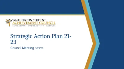 Strategic Action Plan 21-23 Council Meeting