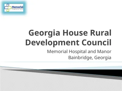 Georgia House Rural Development Council Memorial