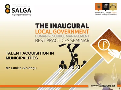 TALENT ACQUISITION IN MUNICIPALITIES Mr Luckie