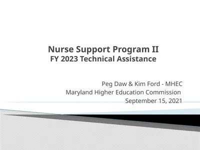 Nurse Support Program II FY 2023 Technical