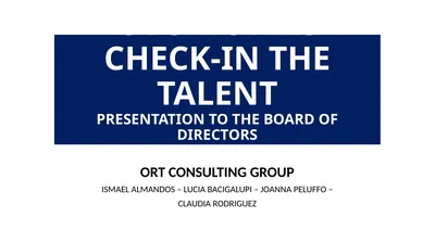OYO HOTELS CHECK-IN THE TALENT PRESENTATION TO THE