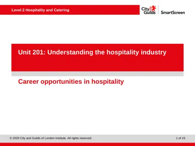 PowerPoint presentation Career opportunities in