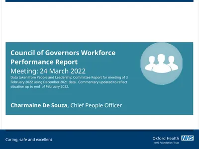 Council of Governors Workforce Performance Report