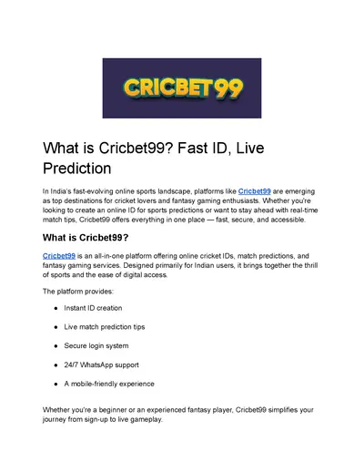 Cricbet99