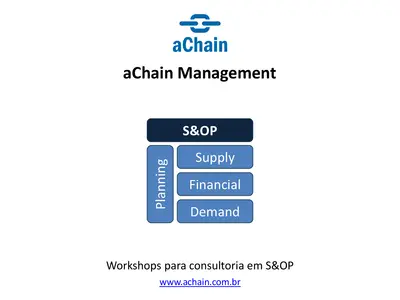 Workshops para consultoria em S&OP | inscrições abertas!