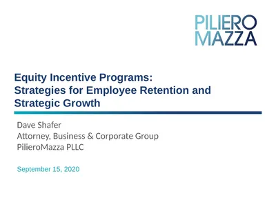 Equity Incentive Programs: Strategies for Employee