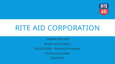 Rite aid corporation Heather Horvath Bryant and