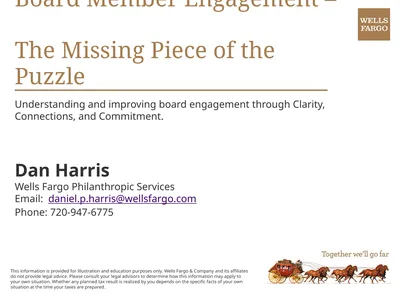 Board Member Engagement – The Missing Piece of the
