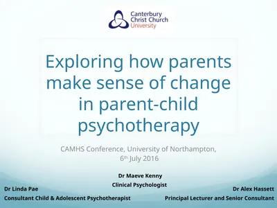 Exploring how parents make sense of change in