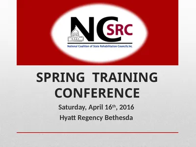 SPRING TRAINING CONFERENCE Saturday, April 16th,