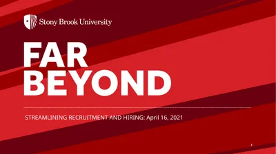 STREAMLINING RECRUITMENT AND HIRING: April 16,