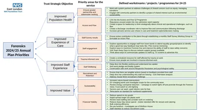 Forensics 2024/25 Annual Plan Priorities Improved