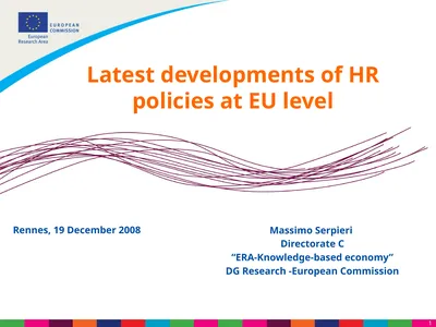 Latest developments of HR policies at EU level