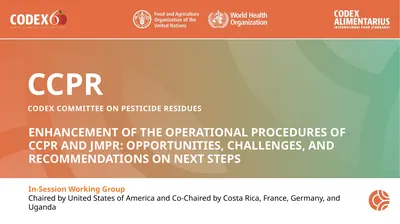 CCPR Codex Committee on pesticide residues