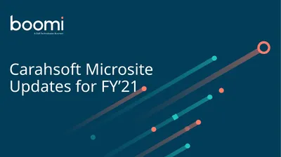 Carahsoft Microsite Updates for FY’21 Landing Pg