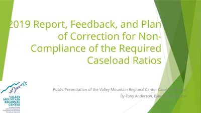 2019 Report, Feedback, and Plan of Correction for