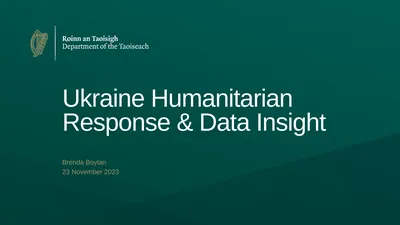 Ukraine Humanitarian Response & Data Insight