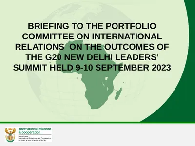 BRIEFING TO THE PORTFOLIO COMMITTEE ON