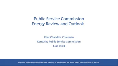 Public Service Commission Energy Review and