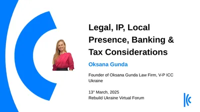 Legal, IP, Local Presence, Banking & Tax