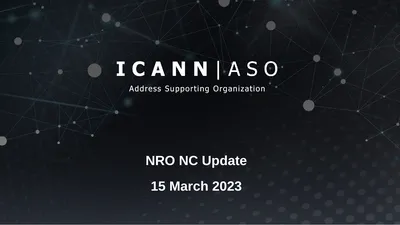 NRO NC Update 15 March 2023 NRO Number Council