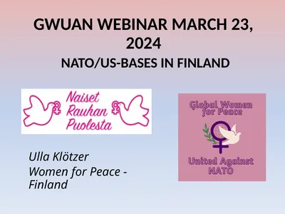 GWUAN WEBINAR MARCH 23, 2024 NATO/US-BASES IN