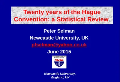 Newcastle University, England, UK Peter Selman