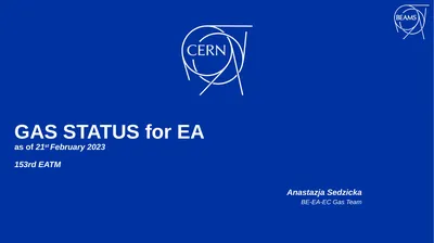 GAS STATUS for EA as of 21st February 2023 153rd