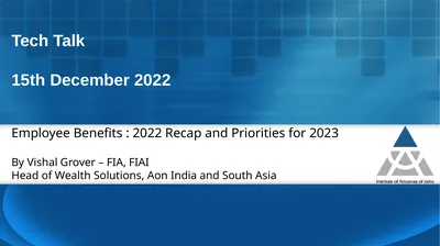 Tech Talk 15th December 2022 Employee Benefits :