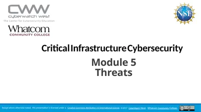 Module 5 Threats Lesson Objectives Define threats