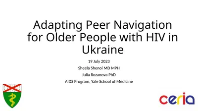Adapting Peer Navigation for Older People with HIV