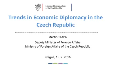 1  Trends in Economic Diplomacy in the Czech