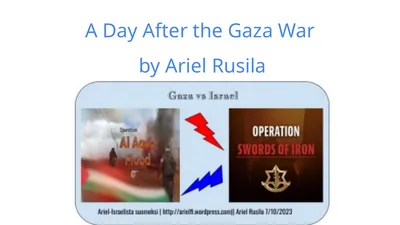 A Day After the Gaza War by Ariel Rusila Backgroud