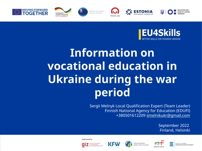 Information on vocational education in Ukraine