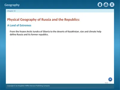 Physical Geography of Russia and the Republics: