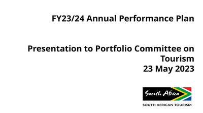 FY23/24 Annual Performance Plan Presentation to