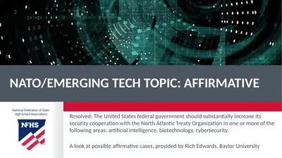 NATO/Emerging Tech topic: Affirmative Resolved: