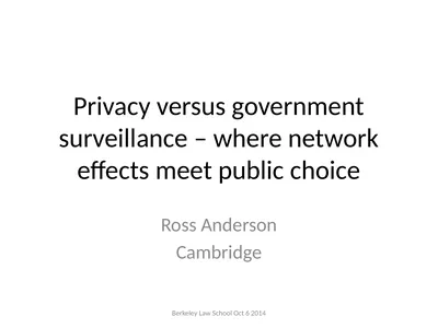 Privacy versus government surveillance – where